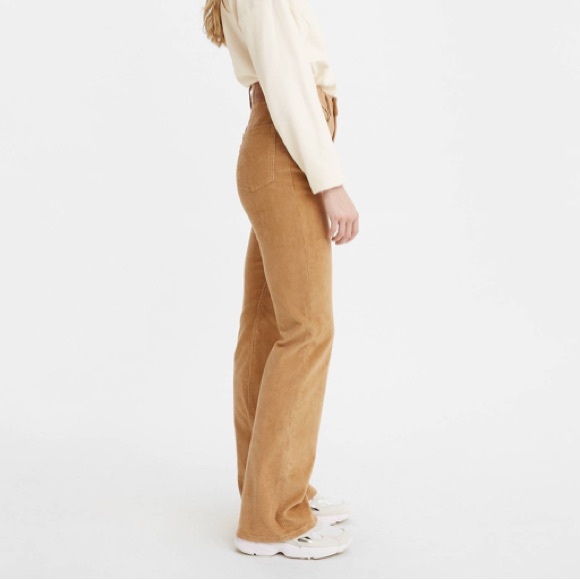 Vintage White Tag Levis Premium Corduroy Ribcage Boot Jeans - Picture 2 of 16